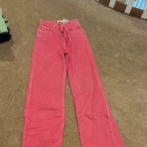 Pink zara jeans
